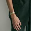 AHNI Curve Bangle _ Gold/silver