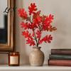 Realistic Artificial Tulips Maple Leaves, Faux Silk Hanging Plant for Home Decor, Cascading Flowers Leaves Wall Wedding Party DIY Floral Arrangements