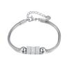 Необычная легкая роскошная цепочка из титановой стали в виде змеиной кости, персонализированный универсальный браслет из нержавеющей стали для женщин