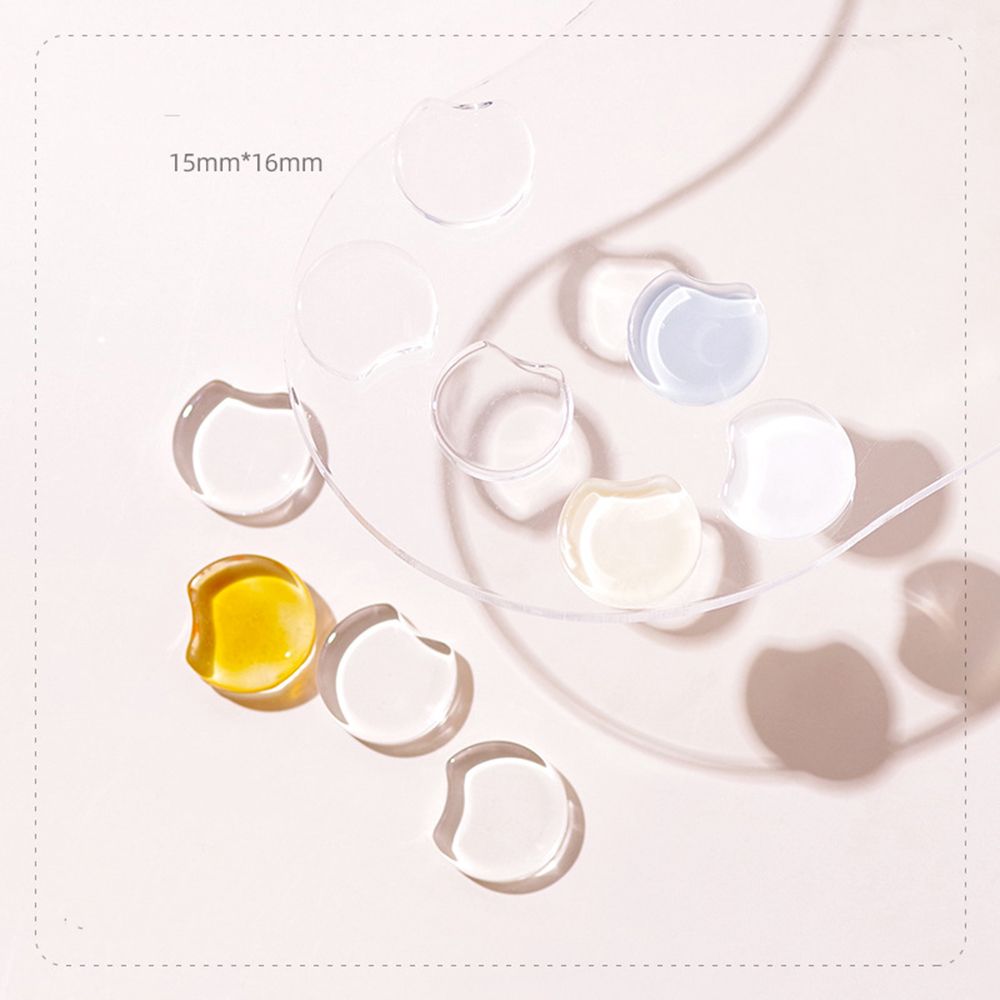 Card Round Shape Glass Color Card Nail Polish Gel Display Tablet Nail Color Showing Nail Art Tool
