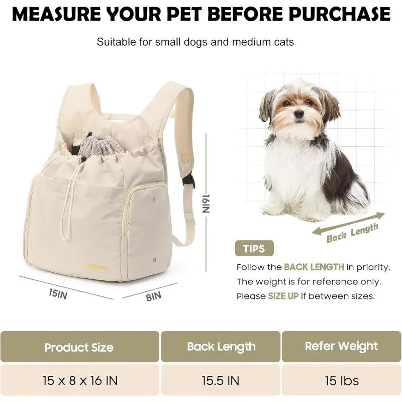 Рюкзак Pet Strap для средних/маленьких кошек и собак, сумка для домашних животных для походов на открытом воздухе