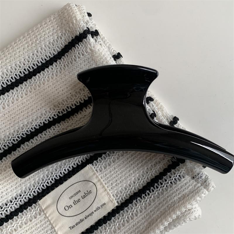 Очень большой элегантный зажим-краб для волос, дугообразный геометрический зажим-акула, зажимы для волос, захват, простой винтажный женский аксессуар для волос