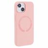 BJT Series For iPhone 15 Case TPU+Silicone Fabric Lining Magnetic Phone Case (Big Rear Lens Hole)