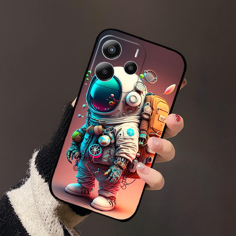 Чехол Для Redmi Note 14 4G 5G Чехол Для Телефона Ударопрочный Силиконовый Мягкий TPU Бампер Fundas Для Xiaomi Redmi Note 14 Цветной Расписной Coque