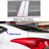 Car TPU/Glossy Mirror Pillar Post Cover Door Trim Window Sticker 8pcs For Hyundai Elantra Avante 2012 2013 2014 2015 2016