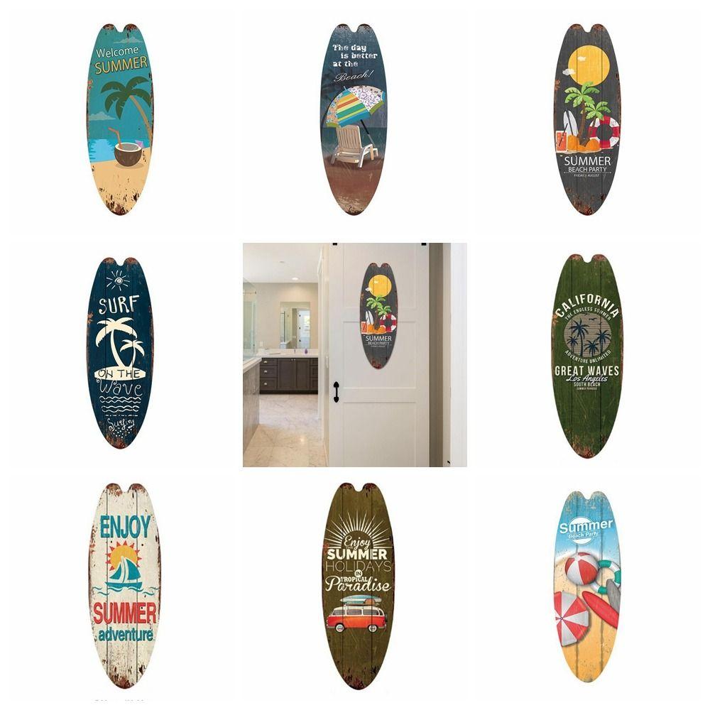 Cool Marine Steering Wall Board Exquisite Printing Wooden Surfboard Wooden Pendant Wall Board
