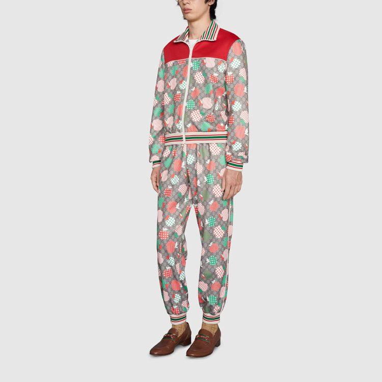 Gucci Мужская куртка-бомбер GUCCI Les Pommes на молнии 662595-XJDMT-2326