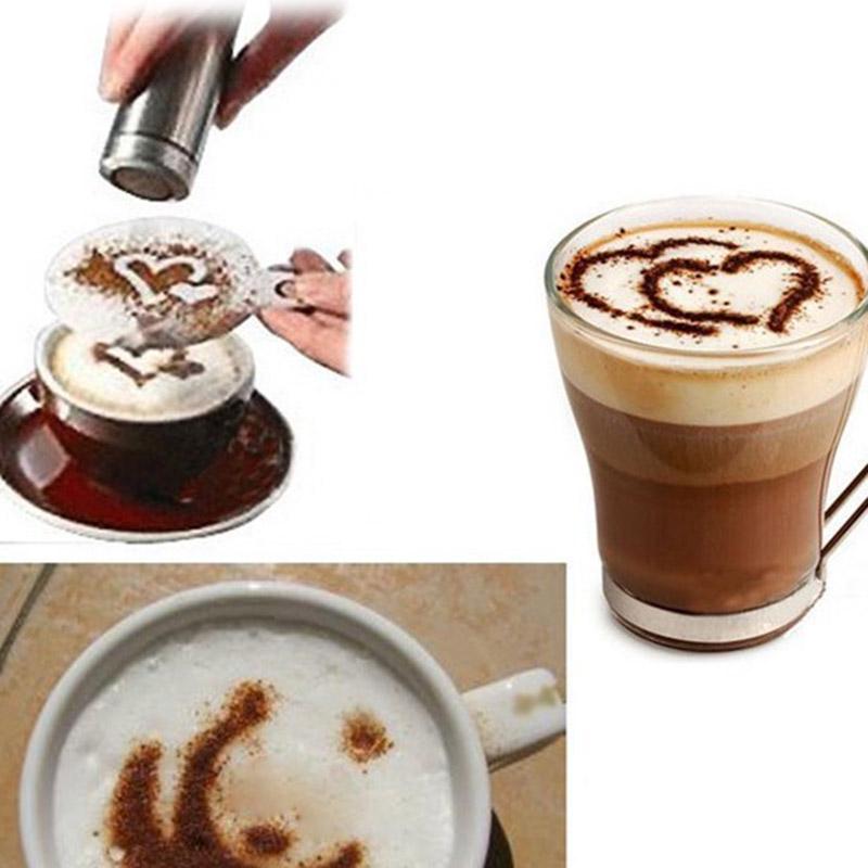 Формы для кофе, 16 шт., креативная пластиковая форма для гирлянды, необычная форма для кофейной пены, спрей, шаблон украшения