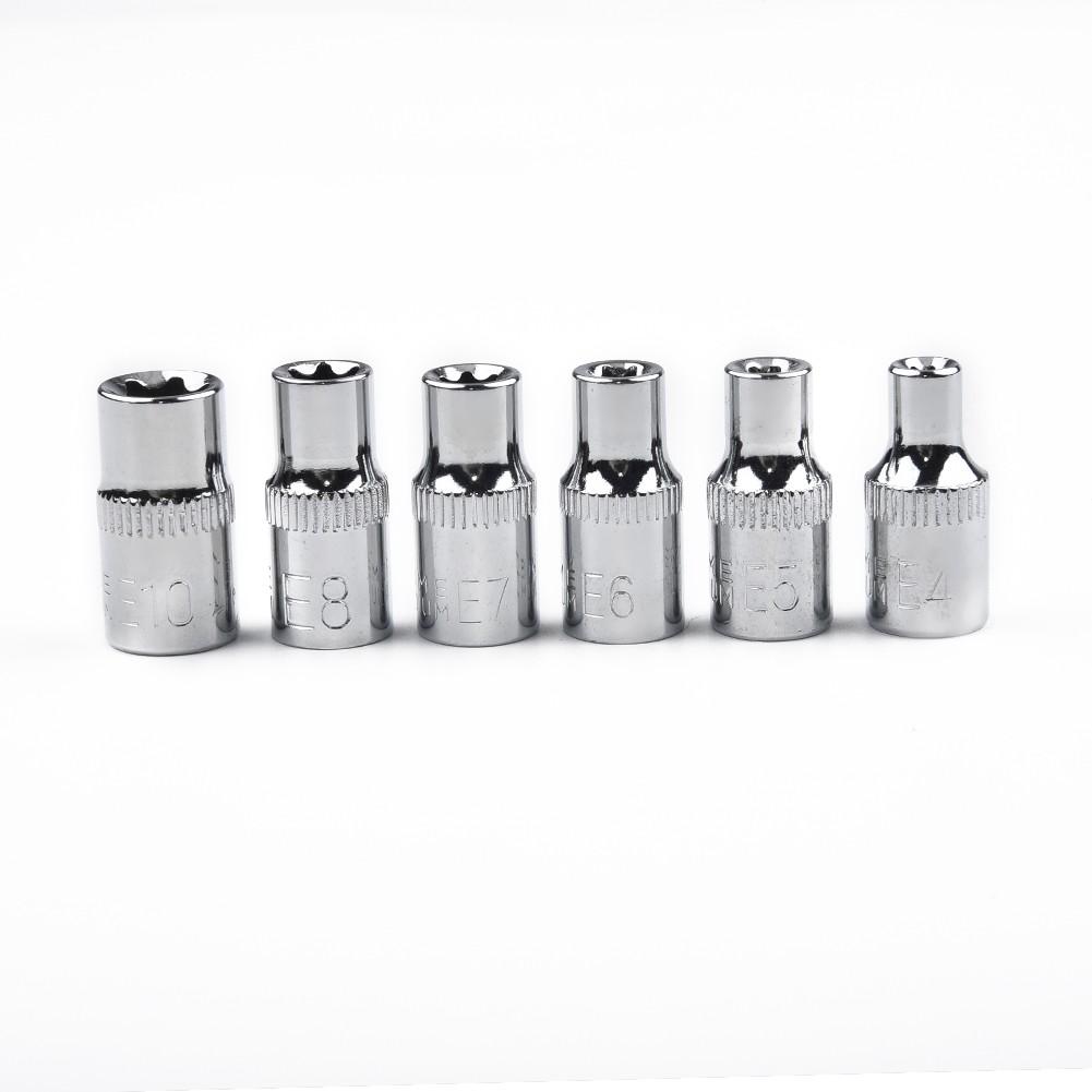 Стальные приводные головки E4 E5 E6 E7 E8 E10 1/4 дюйма Torx внутренний ручной инструмент