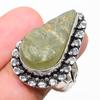 Prehnite Rough Handmade 925 Sterling Silver Jewelry Ring Size 8.5 d6O80