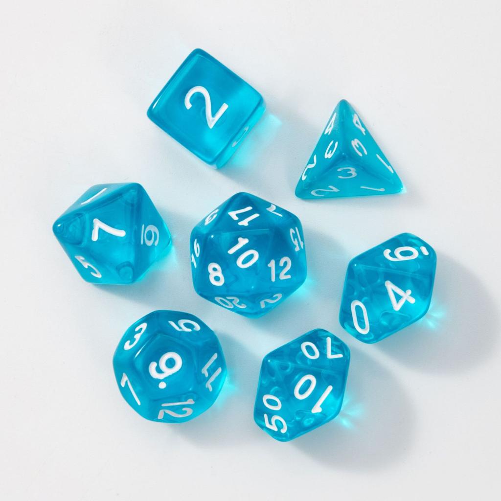 7 шт./лот, многогранные игральные кости из смолы D&D D4 D6 D8 D10 D% D12 D20, многогранные игральные кости TRPG, настольные игры