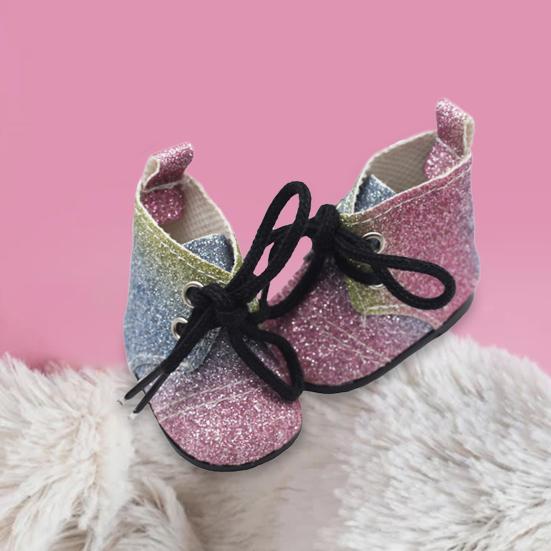 1 Pair Decorative Colorful Fashionable Trendy Fashion Girl Doll Shoes Boot Cute Doll Shoes