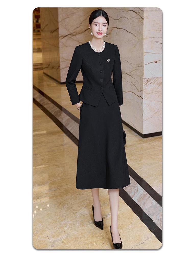 High-End Professional Women's Suit: Elegant Skirt and Blazer for Marketing and Events