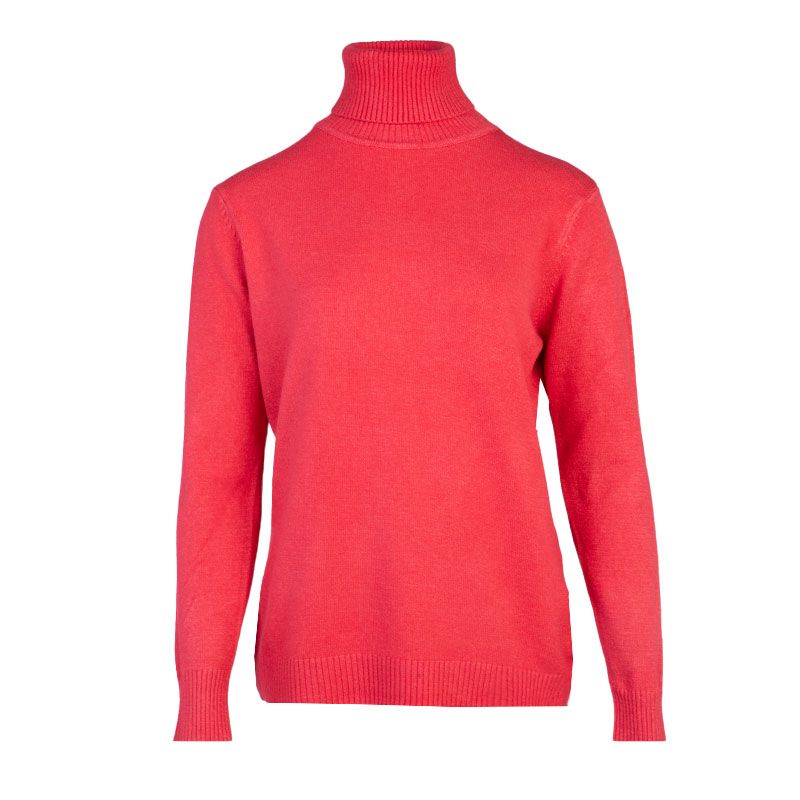 BELLE FEMME Women's Wool and Cashmere Turtleneck Sweater