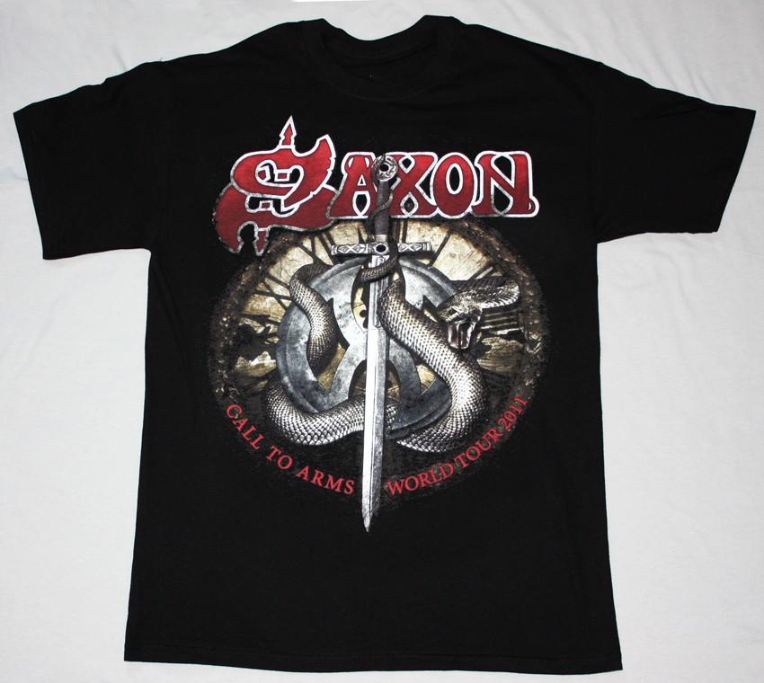 Vintage SAXON CALL TO ARMS WORLD TOUR 2011 T-shirt Classic SG118 Unisex T-Shirt