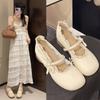 Cute Bow Round Head Lolita Small Leather Shoes Women's Autumn New Skirt Mary Jane Shoes