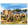5D DIY Diamond Painting Elephant Family Cross Stitch Kit Mosaic Diamond Embroidery Rose Full Round/Square Drill Home Decoration