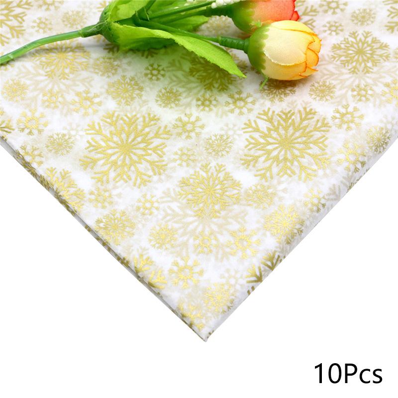 10 листов/мешок Рождественский печатный венок Рождественская снежинка День рождения Фестиваль Поделки 50x66 см