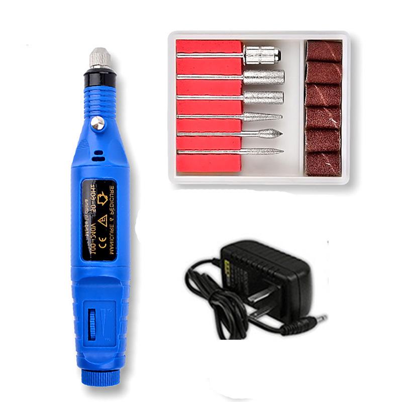 Mini Professional Electric Nail Kit Manicure Pedicure Tool Exquisite Nail Polisher Grinder