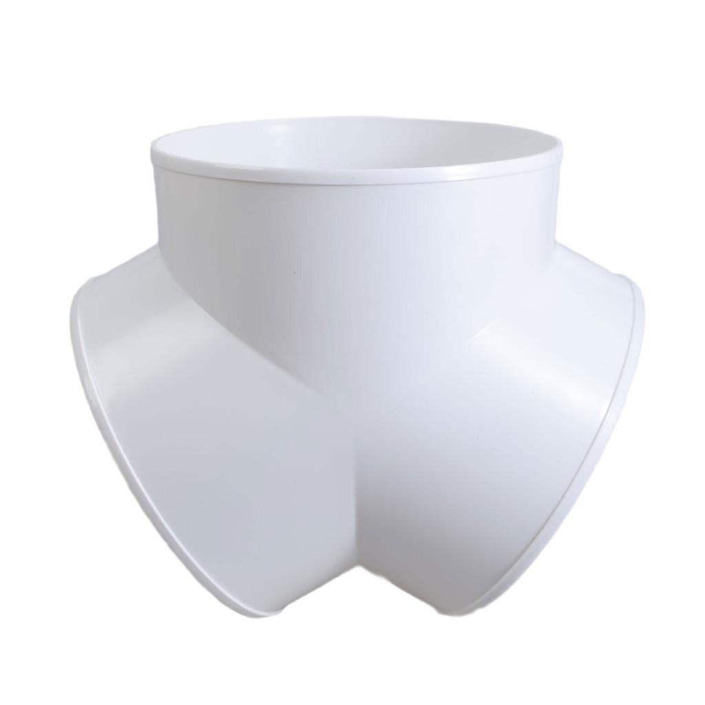 Y-образный воздуховодный соединитель Быстроразъемное соединение для вентиляционной трубы Муфта 3-ходовой разветвитель ПВХ Выхлопная труба Переносные фитинги