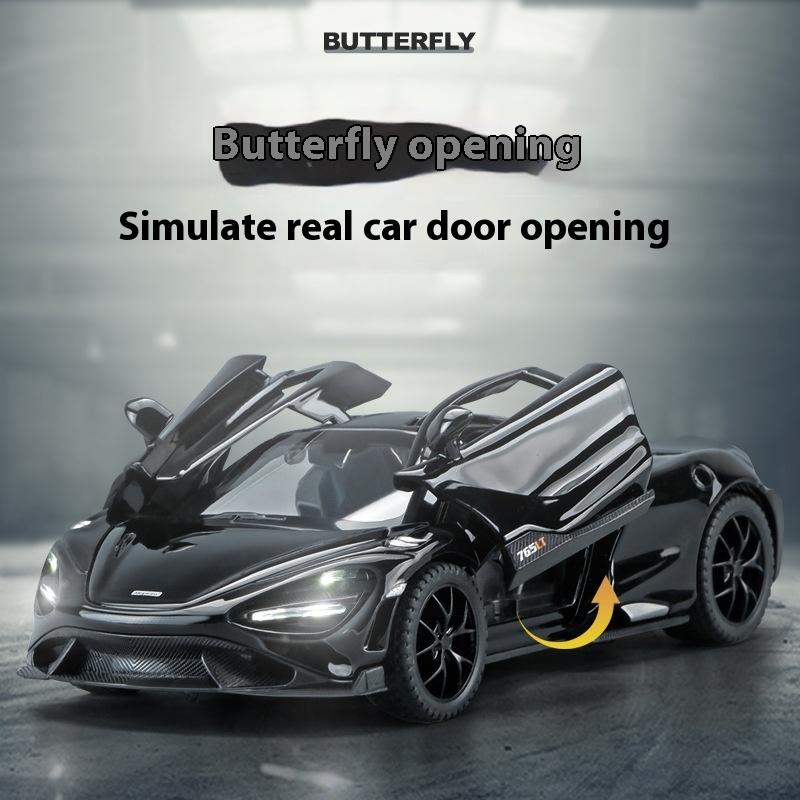 1/32 Mclaren 765LT Серия Суперкаров Металлический Литой Модель Автомобиля Книжный Шкаф Библиотеки Декорации Подарки для Друга Коллекция Хобби