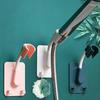 Universal Shower Head Holder Adjustable Self-Adhesive Showerhead Bracket With 2 Hooks