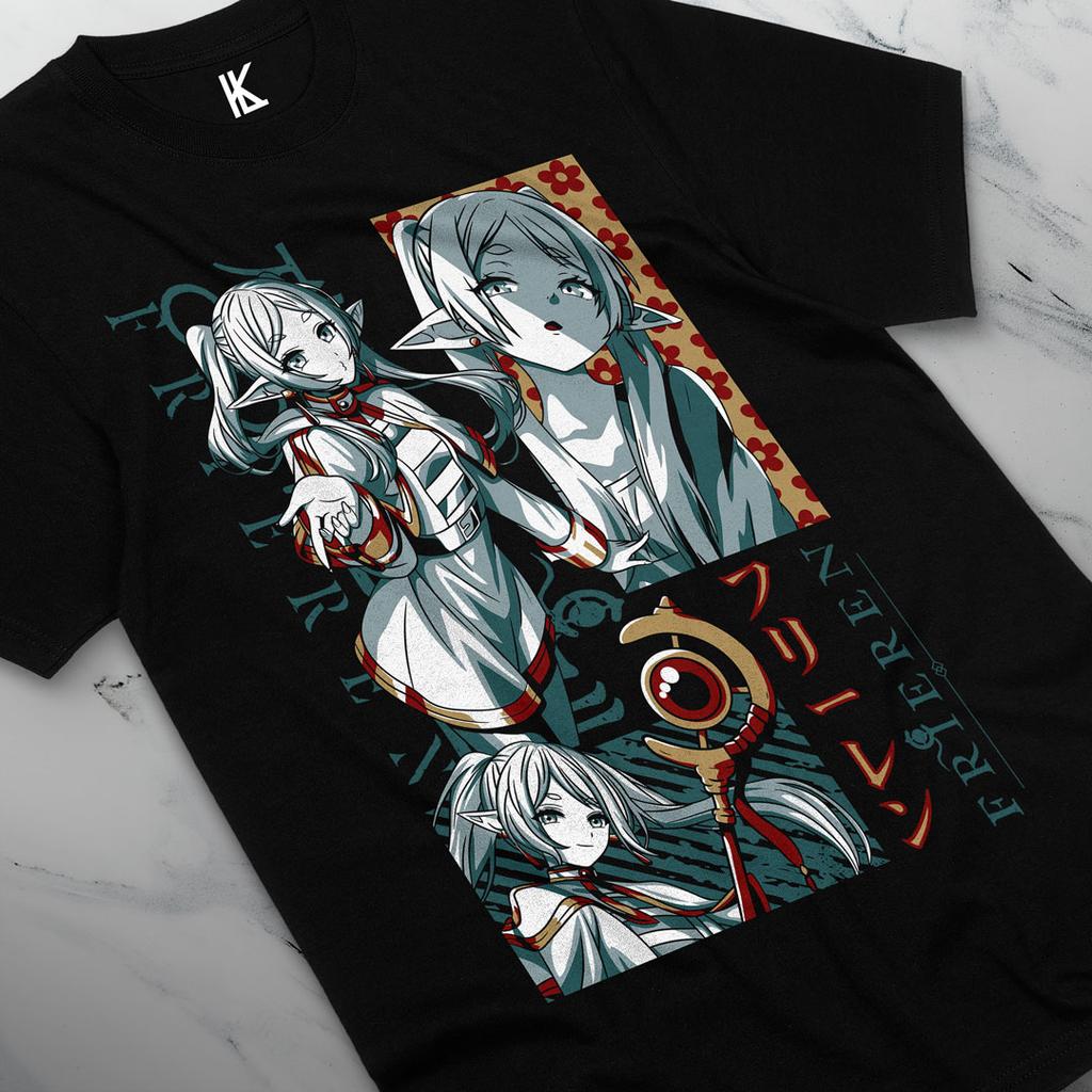Футболка Frieren Beyond Journey's End Fern Stark Girl Anime Gifts Shirt Все размеры Хлопок