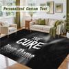 Crystal Velvet Square Rug Custom NameThe Cure Pattern Non Slip Home Floor Decor Rug