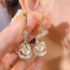 New Luxury Personalized Rhinestone Earring Hanging Jewelry Female Korean Irregular Drop Earrings For Women Wedding Ear Ring