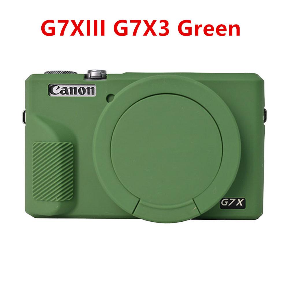 G7XII G7XIII Мягкий резиновый силиконовый чехол для Canon PowerShot G7X Mark II III G7X2 G7X3 Защитная накладка-скин для корпуса с защитой объектива