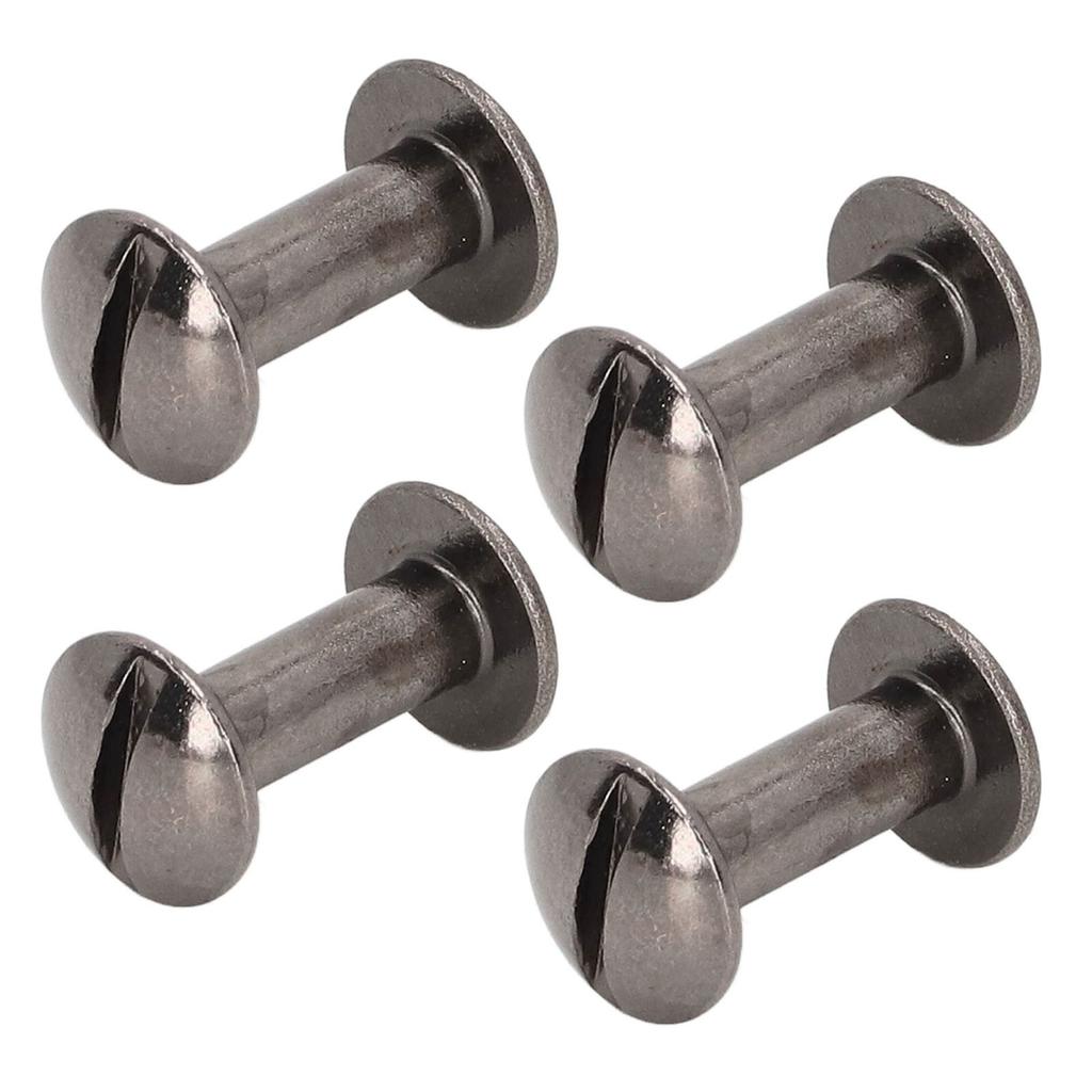 200 Sets Book Binding Screw Environmental Brass Metal Chicago Binding Screws DIY Leather Rivet