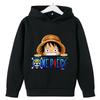 Anime One Piece Hoodies Luffy Casual Ace Law Roronoa Zoro Luffy Streetwear Kids Boys Sweatshirts Pullover Hooded Fashion Costume
