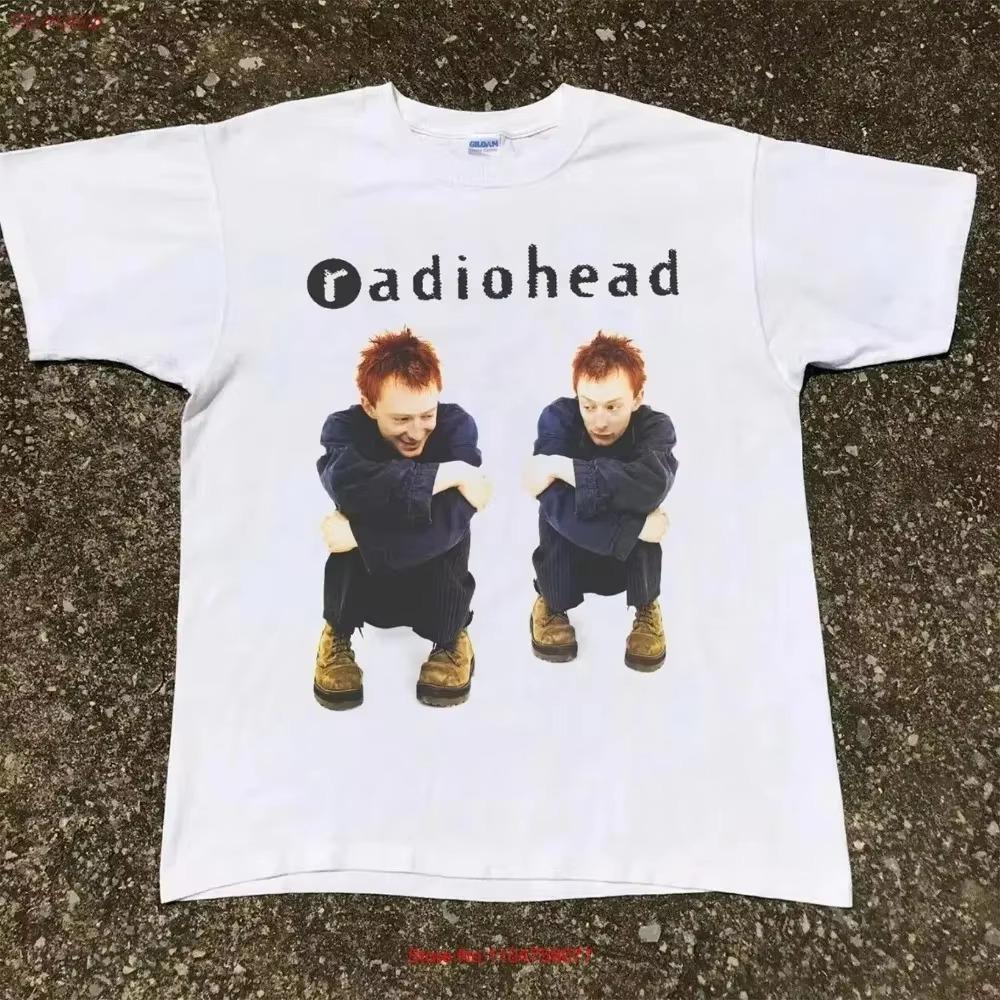 Radiohead Kid As Album Tour Concert Rare Navy Blue Tshirts Men Women Streetwear Oversized Yk Casual Soft Shortsleeved Shirts