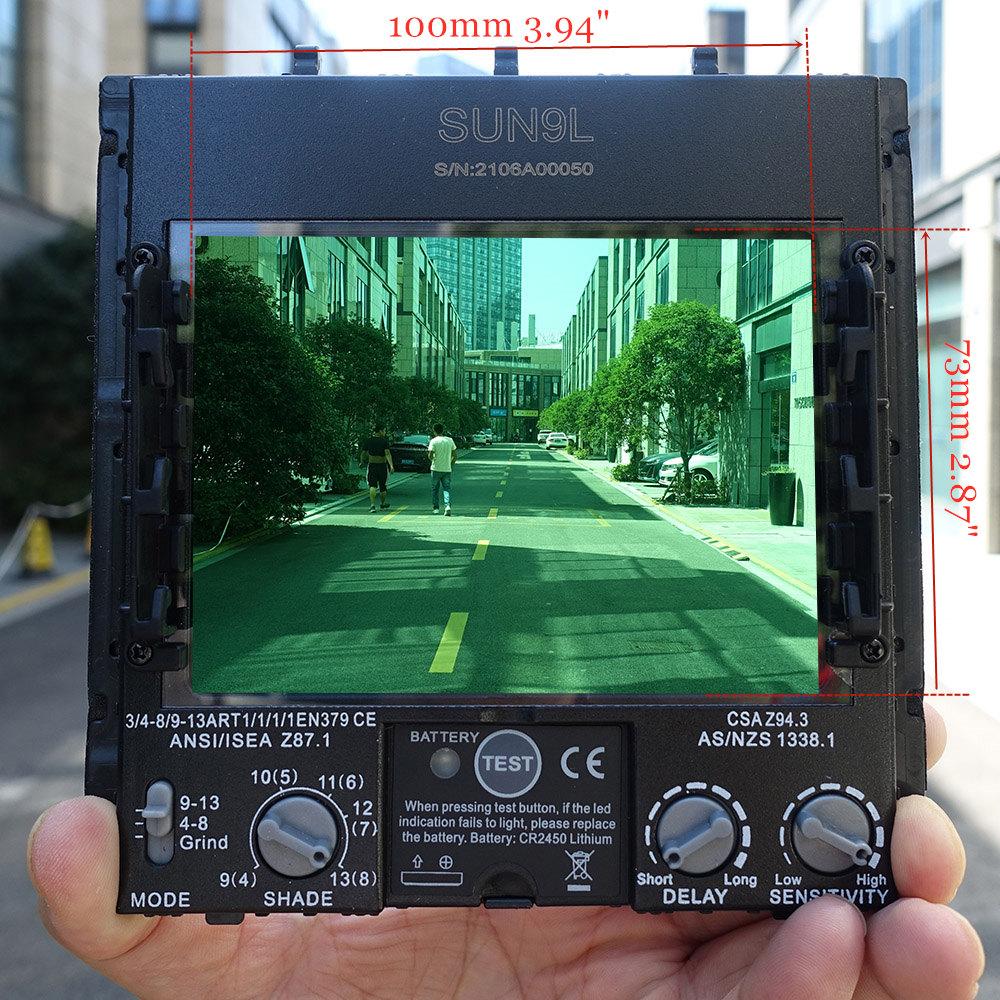 Сварочная маска, верхний размер 100x73 мм, верхний оптический класс 1111, 4 датчика, сварочный шлем CE EN379