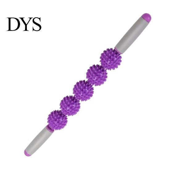 Durable Muscle Roller Massage Stick with 3/5 Spiky Balls, Fascia Cellulite Deep Flexible Tissue Massager, Tool for Sore Muscles, Neck, Leg, Back