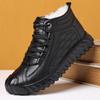 2025 Winter Warm Plus Velvet Cotton Shoes Men's High Top Fashion Men's Shoes Anti-Slip Men's Outdoor Leisure Snow Boots 38-44