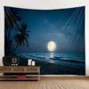 Пейзажная иллюстрация гобелен звездное небо за окном настенный висит богемный хиппи украшение дома простыня с принтом