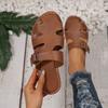 Баотоу пряжка женские тапочки новая 43 женская обувь летняя одежда пляжная обувь