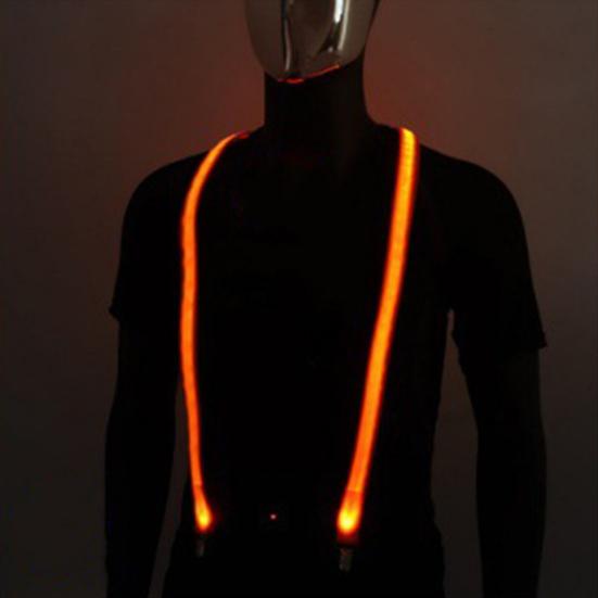 Светящиеся подтяжки для мужчин и женщин, регулируемые Y-образные светодиодные светящиеся подтяжки, неоновые наряды для рейв-вечеринки, бара, селфи, аксессуар для косплея