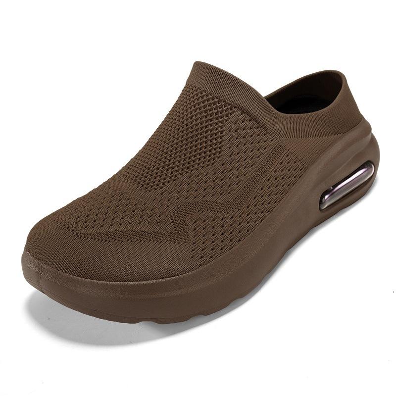 Flying socks trendy shoes flash wear a pedal wide last big head shoes fashion trend barefoot half slippers