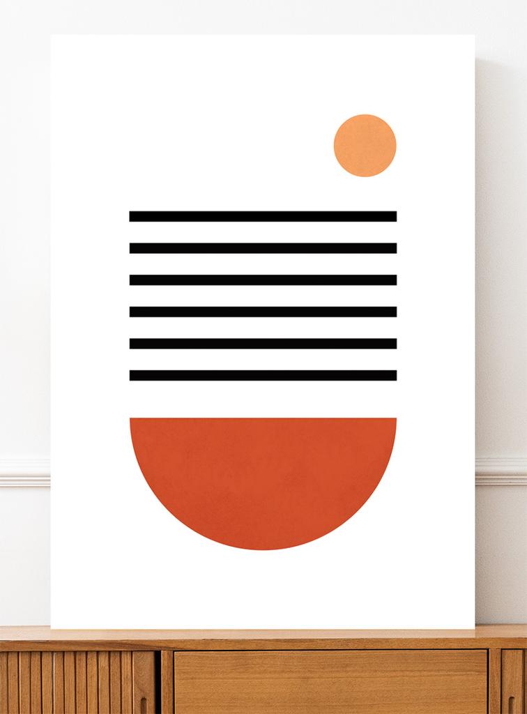 Геометрический постер в стиле бохо