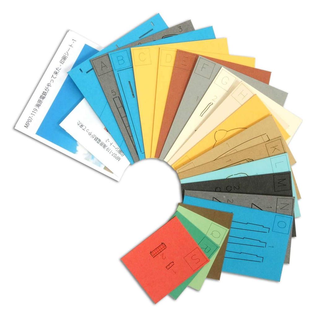 Sankei Studio Ghibli Mini Унесенные призраками Электрическая железная дорога Кайхара Прибыл Бумажная модель MP07-119