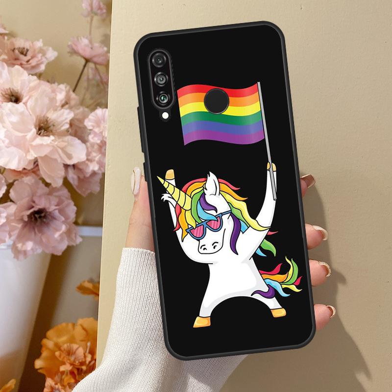 Чехол с радужным флагом гей-прайда ЛГБТ для Huawei P30 Lite P40 P20 P50 Pro Nova 5T P Smart 2019, чехол для Honor 50 10i 8X