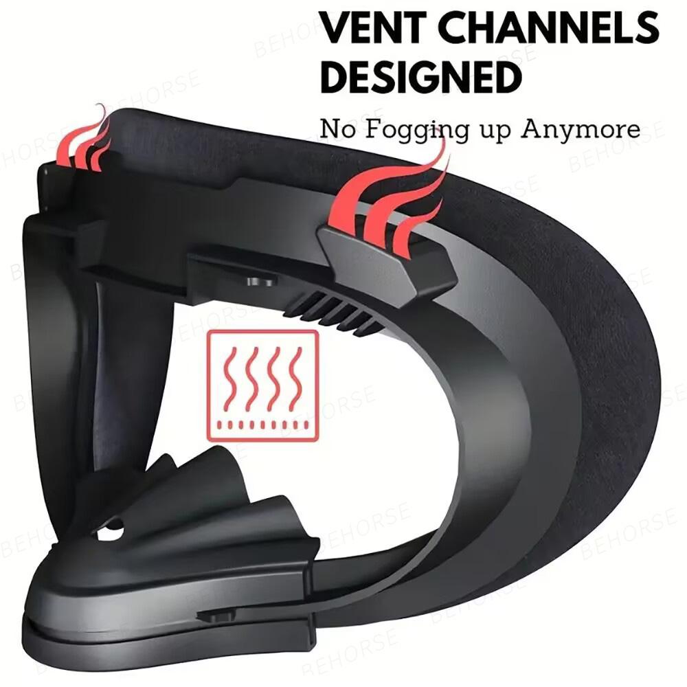 Лицевой интерфейс Накладка на лицо для Meta Quest 2 Дышащая пенопластовая подушка Маска для лица Сменная деталь для Meta Quest 2 VR-аксессуары