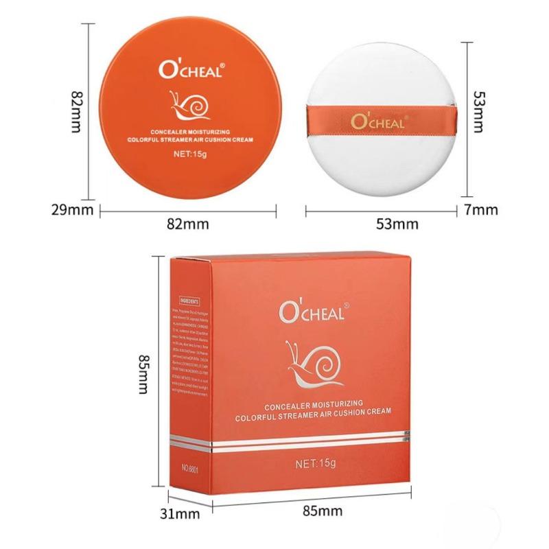O'CHEAL Air Cushion BB Cream Увлажняющий консилер Долговечный восстанавливающий осветляющий цвет лица Изолирующая основа