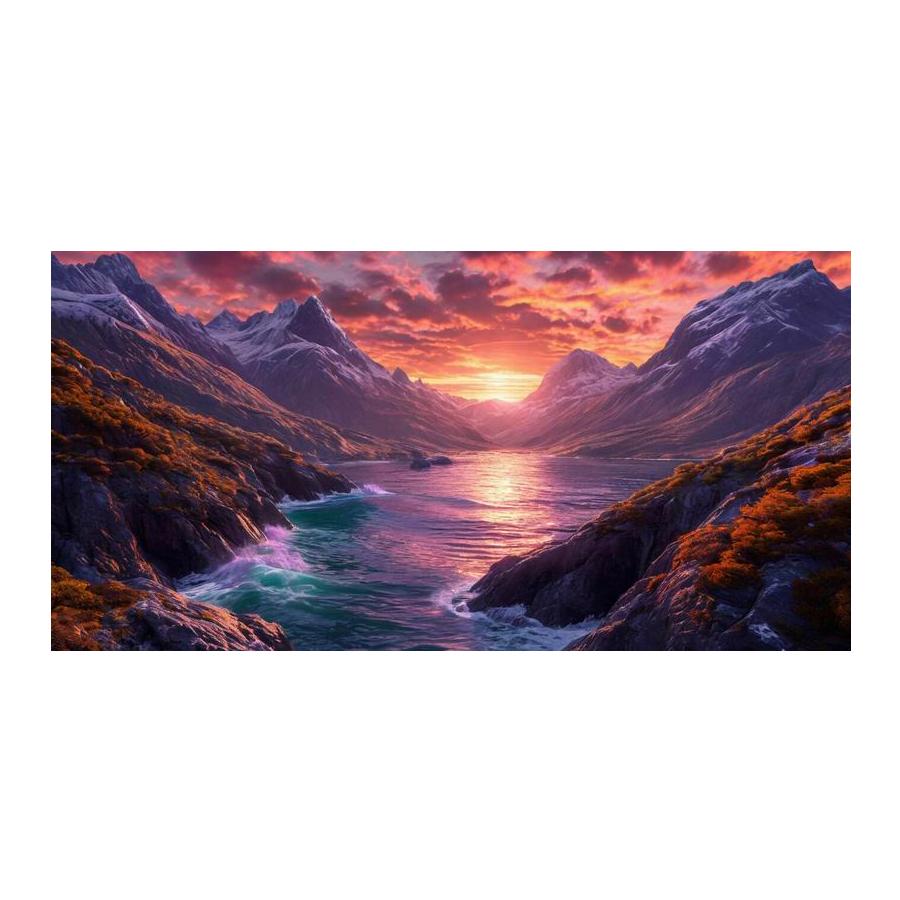 Diy Diamond Mosaic Snow Mountain Lake Scenery Large Size Diamond Painting New Collection Landscape Full Drill Jewelry Cross Stitch Kits