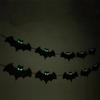 Хэллоуин Светящиеся Глаза Летучая Мышь Бумажный Баннер Подвесная Гирлянда Флаг Для Хэллоуина Детская Вечеринка по Случаю Дня Рождения Домашнее Украшение Реквизит