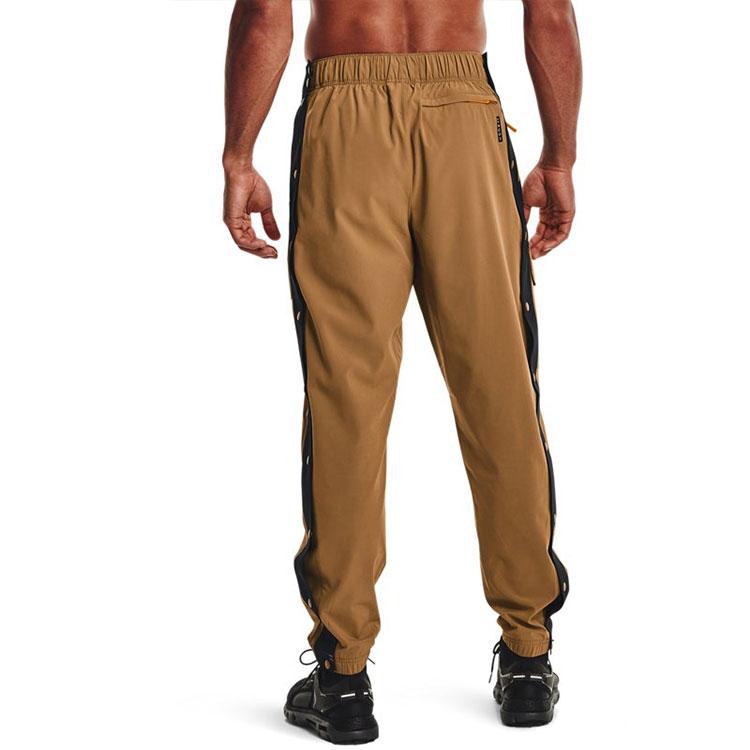 Under Armour Тренировочные брюки Rush Solid Woven, мужские, коричневые 1366190-277