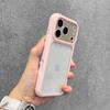 Поверните к 17 Прозрачный Конфетный Цвет Рамка DIY Чехол для Телефона Для iPhone 17 Pro Max Air 11 13 14 12 15 Pro 16 Plus Акриловая Задняя Крышка