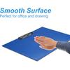 Acocony 11x17 Clipboard Landscape with Ruler Extra Large Clipboard Low Profile Clip 11 x 17 Clipping Board Plastic Blue Pack of 1